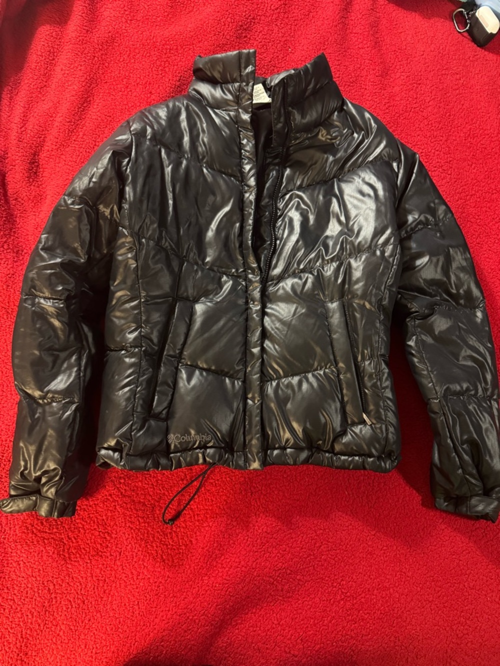 Columbia Women's Black Shiny Quilted Jacket